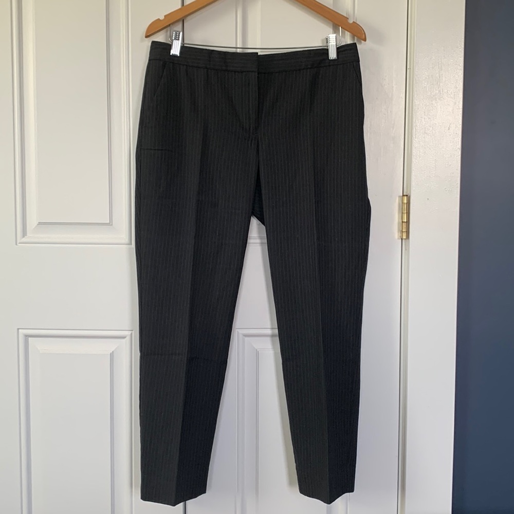 J.Crew Black stripped trouser pants